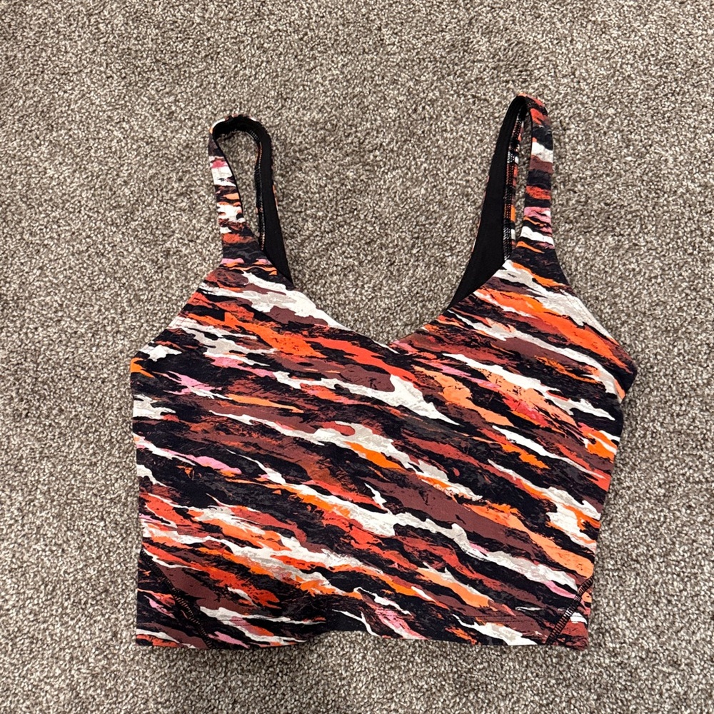 lululemon athletica Size 2 Striped Multicolor Align Tank Top